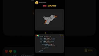 Famous Bird flying animation by Html and Css Wealth