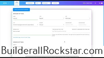 Builderall Rockstar - Whatsapp messaging - Instant Messages