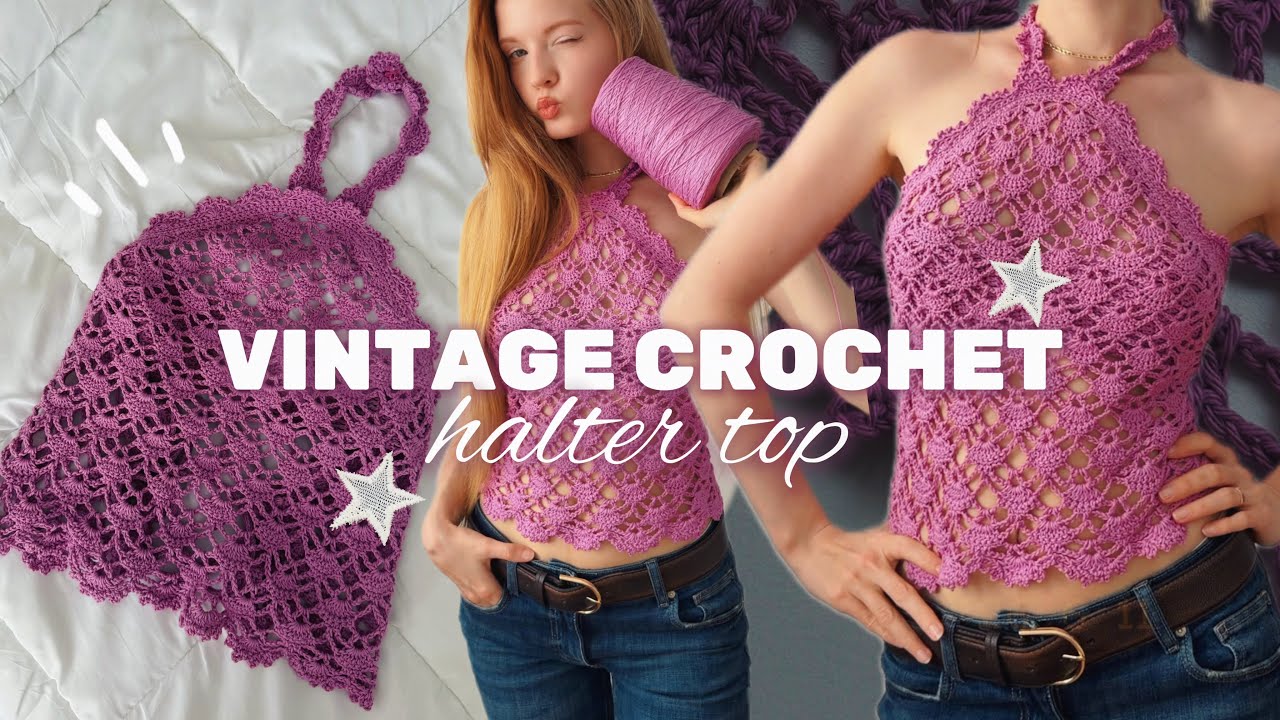 I made Vintage Crochet Halter Top 😳/ and it was easy! - YouTube
