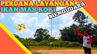tes Perdana Layangan Ikan Mas Koki  Layangane Penak Poll