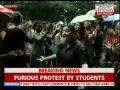 Jadavpur University students march Gover**r's