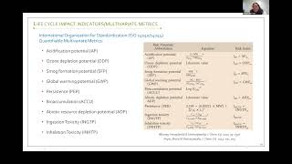 Green Chemistry, Life Cycle Analysis and Systems Thinking (January 2023)