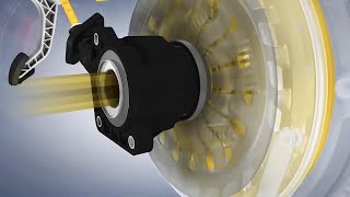 How does the HYDRAULIC ACTUATOR of the clutch work?
