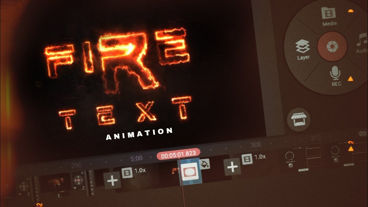 How To Edit 🔥 Fire Effect Text Animation In KineMaster - New Text Editing Tricks | D Boy Dixit