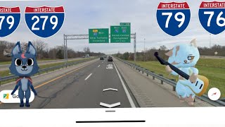 Driving From Pittsburgh, PA To Akron, OH