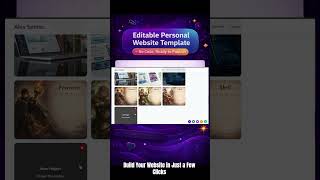Editable Personal Website Template
