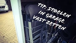 Tip: stoelen vast zetten in de garage van de camper
