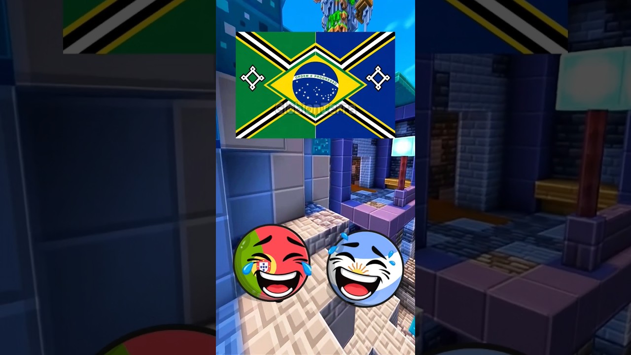 Bandeira do Brasil Combinada com Outras Bandeiras #countryballs