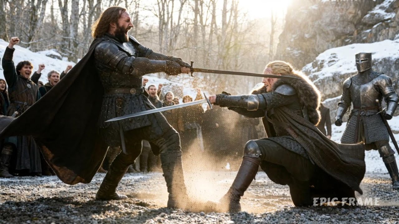 The Hound vs. Brienne of Tarth — Epic Battle (Created with AI | Game of Thrones style)