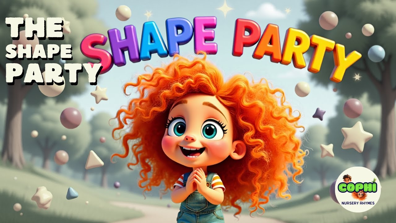 The Shape Party | Animated Nursery Rhyme for Kids | Learn Shapes & Sing Along