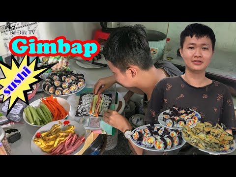 Video |67| thịt xông khói trứng gimbap (kimbap), cơm cuộn... - youtube