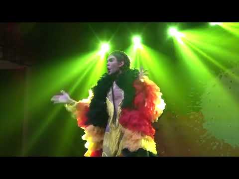 Felicia Foxx, performing "King Brown" at Koori Gras 2023, Sydney World Pride, Gadigal Country