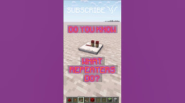 WHAT DO REPEATERS DO? More then just repeating! | Redstone with PsiVolt #minecraft #redstone
