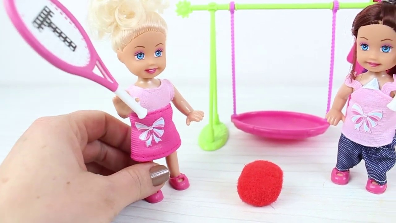 Masha Ve Bebek Çek Çek Oyun Parkında Barbie Evcilik Çizgi Filmler YouTube