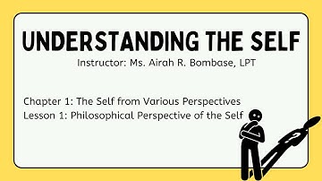 Understanding The Self: Lesson 1 Philosophical Perspective of the Self | Ms. Airah R. Bombase, LPT