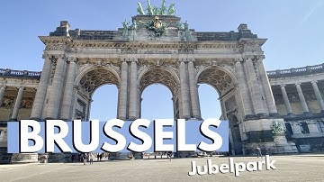 WALKING IN BRUSSELS.CITY WALK at The Parc du Cinquantenaire -Jubelpark-Jubilee Park-VISIT BRUXELLES.