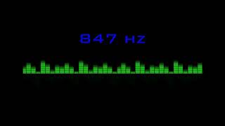 ⒽⓏ| 847 hz Pure Tone Frequency| NO Music , For Meditation, Testing. Black Screen