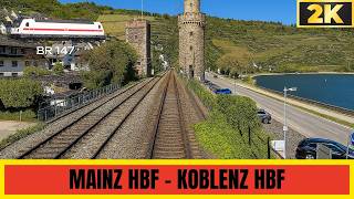 Cab Ride: Mainz Hbf 🇩🇪 – Koblenz Hbf 🇩🇪 | Legendary Rhine Valley Railway Experience [IC1947 / BR147]