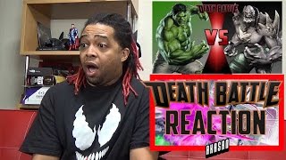HULK VS DOOMSDAY | DEATH BATTLE! (MARVEL VS DC) - REACTION!!