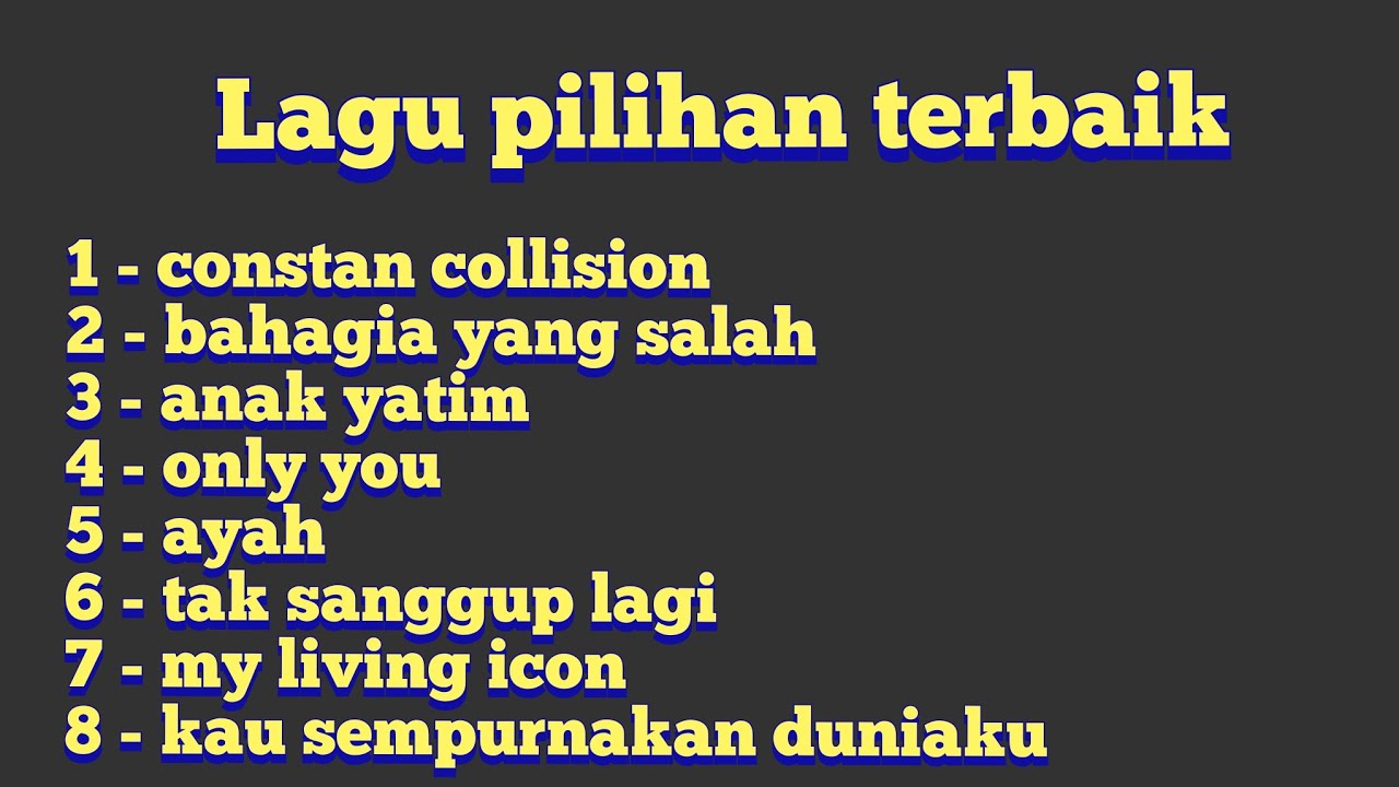 Lagu pilihan terbaik ( tommy musik ) 