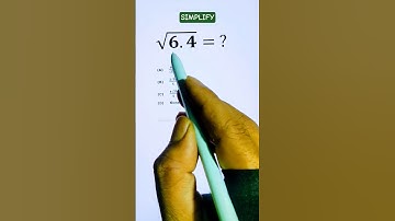Decimal Numbers With Square Root Math Simplification Problem #maths #shorts #decimal