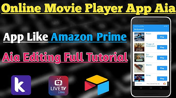 Online Movie Player App Aia File Editing Full Tutorial Kodular 🔥 Free Aia 🔥 Full Tutorial 🔥
