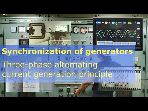 Видео: Synchronization of generator Синхронизация генераторов