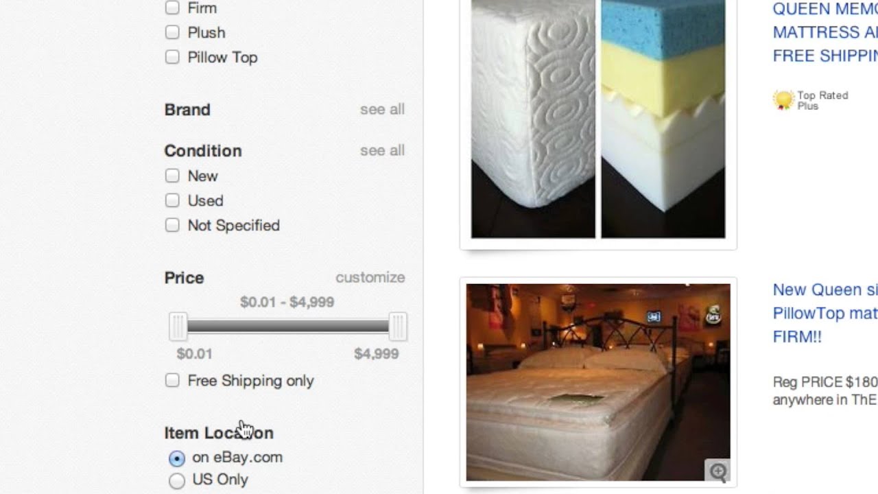 ebay mattress YouTube