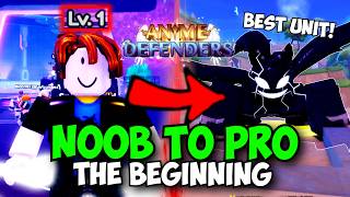 F2P Noob To Pro Day 1  The Beginning of a LEGEND! | Anime Defenders