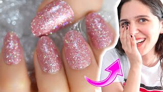 UÑAS con GLITTER de GEL en CASA (probando con maquina de Aliexpress) ? Caro Trippar Vlogs видео