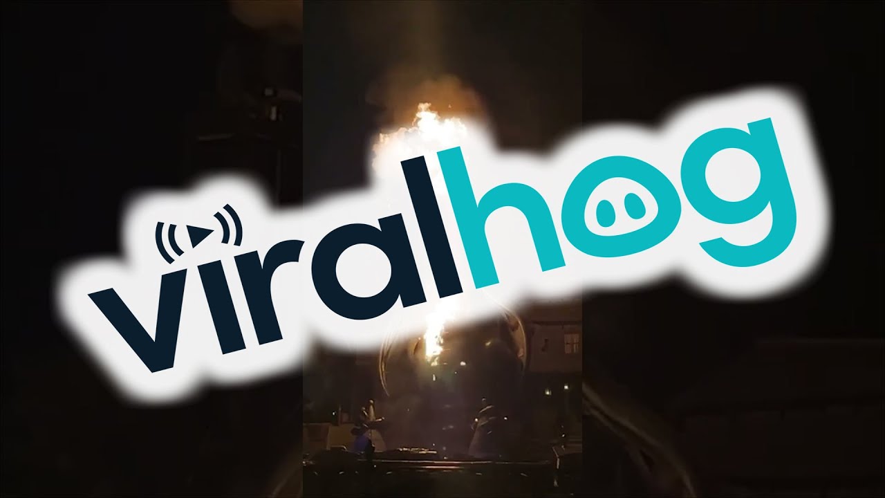 Disneyland's Fantasmic Dragon Catches Fire || ViralHog