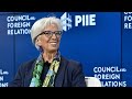 Cfrpiie meeting c peter mccolough series on international economics with christine lagarde