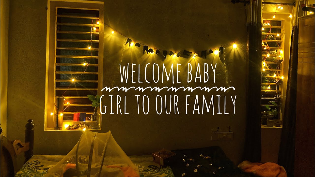 welcome baby girl room decoration