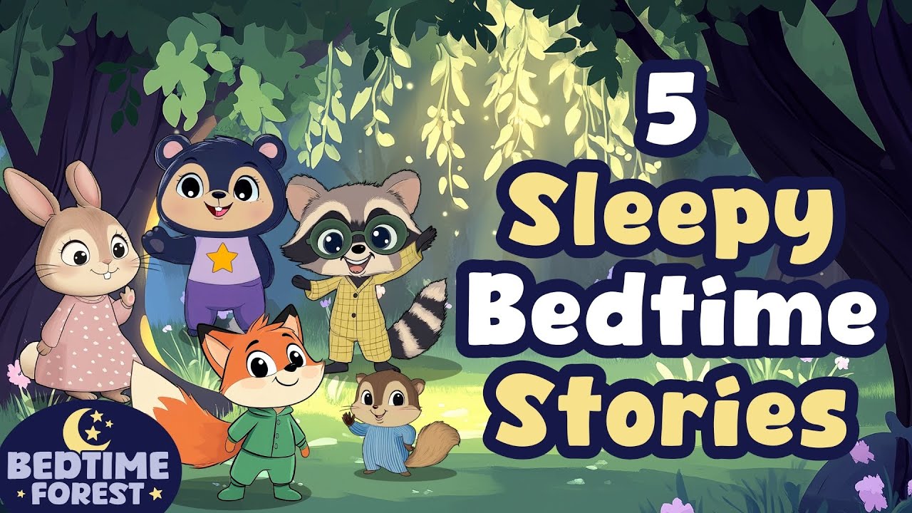 5 Bedtime Stories for Kids 🌙 90 Min Calming Goodnight Story Read Aloud ...