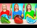 Makanan Warna Yang Sama Tantangan | Pertempuran Makanan Super Hyper DO