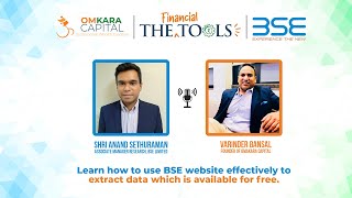 THE TOOLS: HOW TO USE BSE WEBSITE EFFECTIVELY