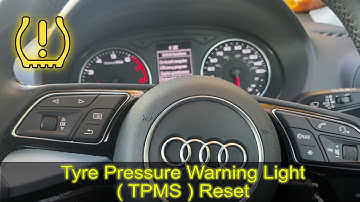 2020 AUDI Q2 tyre pressure warning reset