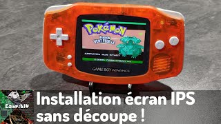 Installation écran IPS GBA sans découpe !