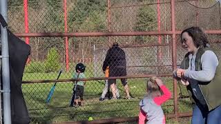 Blake's Tee Ball practice