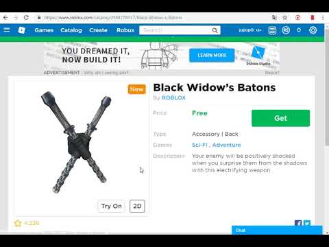 How To Get Free Black Widow S Batons In Roblox Sorry Now Are