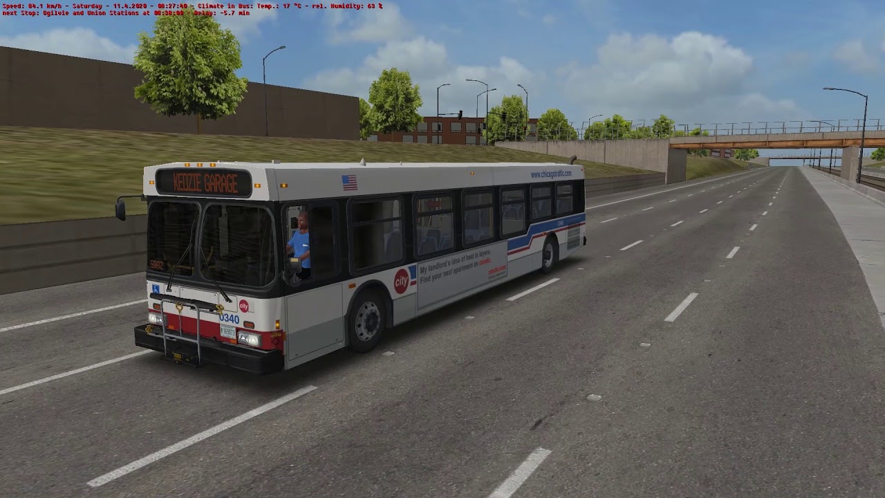 OMSI 2 Chicago Downtown Line 124 To Oglivie/Union Stations Via Madison