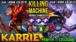 You Can't Stop Me! Karrie Killing Machine with Purify META!! - Top 1 Global Karrie Pagbabalik - MLBB