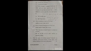 Advanced financial management 2023 question paper of kuk university