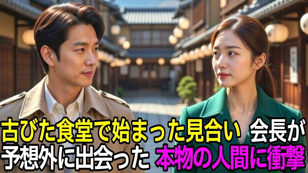 古びた食堂の見合いでIT富豪が体験した本物の人間との感動逆転ストーリー