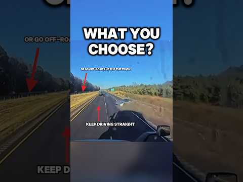 Corvette saved by semi truck driver #trucking #trucker #highway #offroad