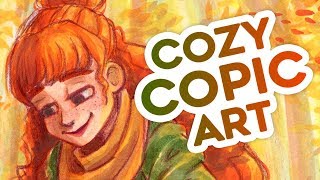 Cozy Copic Art - At Peace