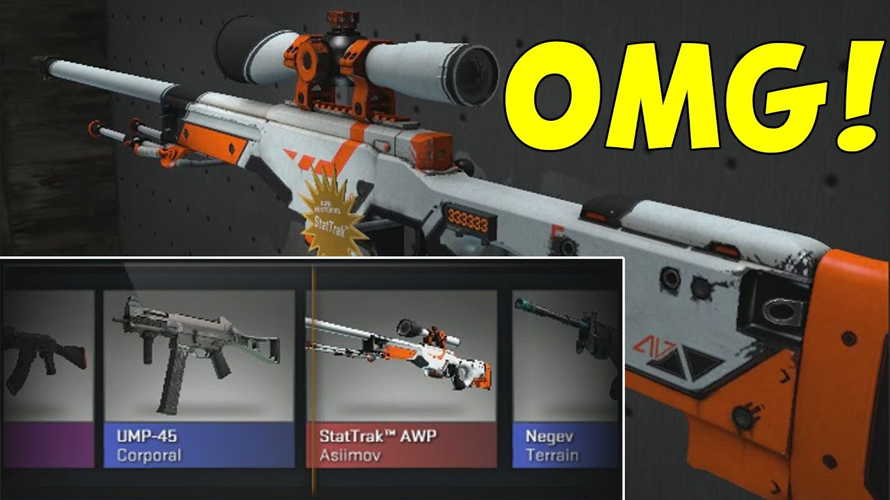 stattrak awp asiimov unboxing