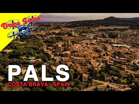 Pals the old town, Costa Brava, Spain in the Drone Series