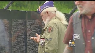 Vietnam Memorial Wall Replica On Display In Gloucester