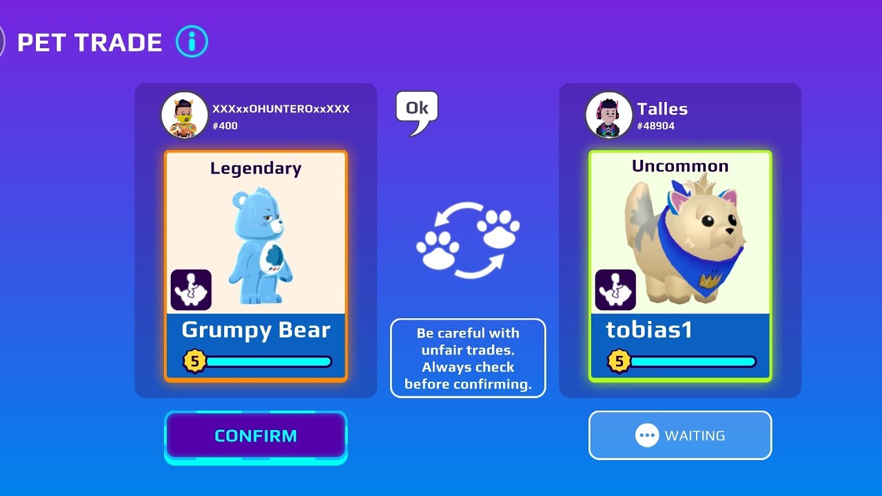 🤯PK XD TRADING GRUMPY BEAR FOR TOBIAS 🤯 PK XD TRADE PETS WITH YOU 😍 